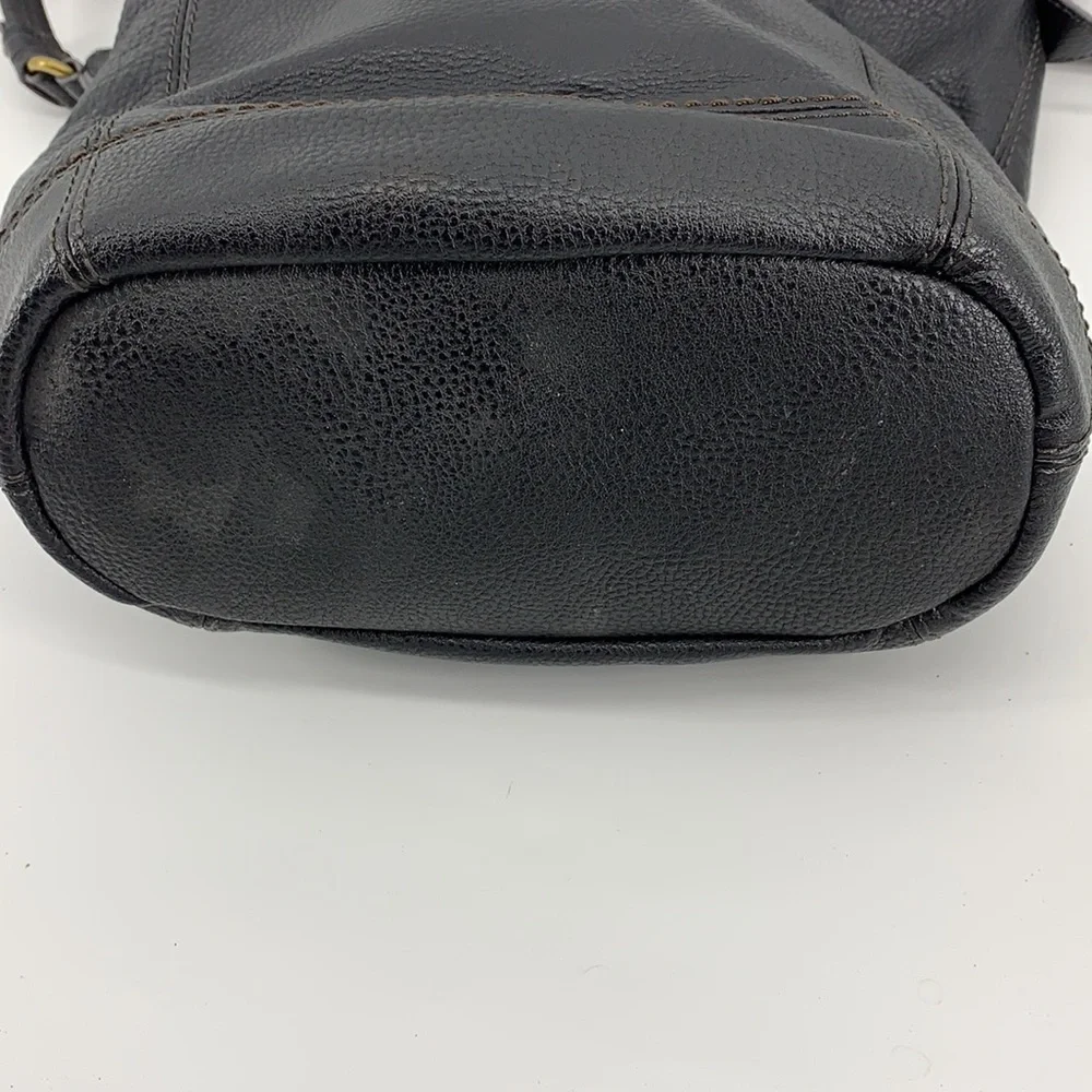 THE SAK Black Pebbled Leather Shoulder Bag - Picture 6 of 12